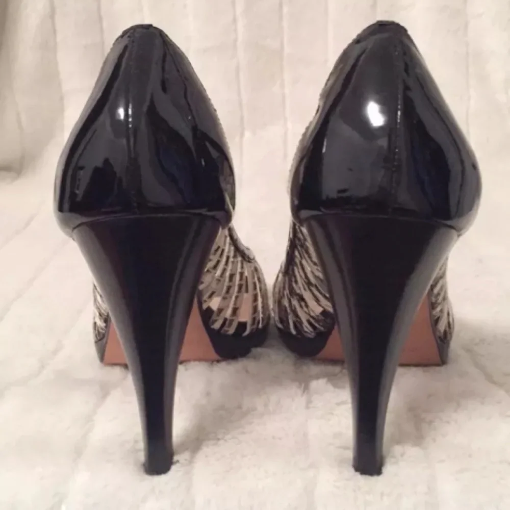 Arturo Chiang Leather Sole High Heel Pumps Size 8M - Picture 4 of 8
